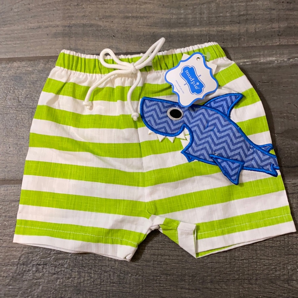 Mud pie baby boy swim trunks